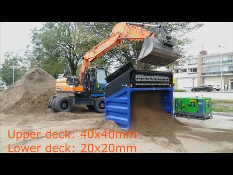 FleXiever MS40 zeefmachine afzeven grond met stenen